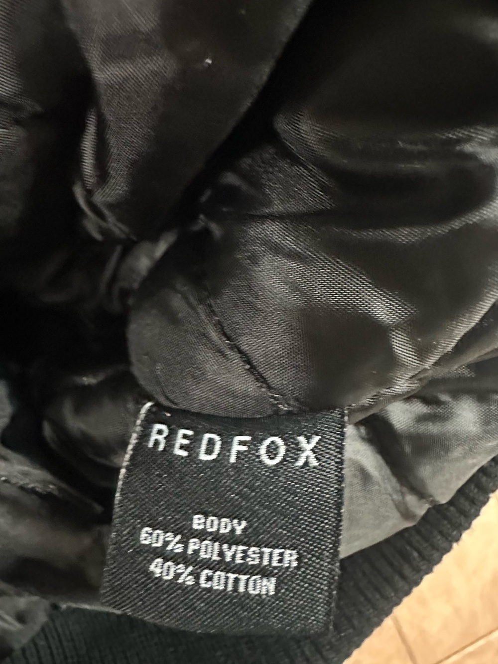 Red Fox NWT Floral Varsity Bomber Jacket in Black (mix39) - Picture 6 of 6
